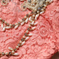 Dolce & Gabbana Pink Embellished Mermaid Lace Gown Dress