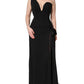 Dolce & Gabbana Black One Shoulder Neckline Long Gown Dress