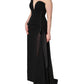 Dolce & Gabbana Black One Shoulder Neckline Long Gown Dress