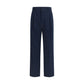 Valentino Garavani Blue Cotton Casual Pants