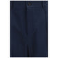Valentino Garavani Blue Cotton Casual Pants