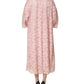 Dolce & Gabbana Pink Corded Floral Lace Kaftan Midi Dress