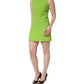 Dolce & Gabbana Green Viscose Sleeveless A-line Mini Dress