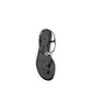 MACH & MACH Black Rubber Flat Sandals