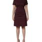 Dolce & Gabbana Red Black Checkered ShortSleeve Sheath Dress