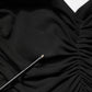 Dolce & Gabbana Black Jersey Calf Length Cut-Out Ruched Dress