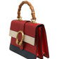 Gucci Dionysus Bamboo Medium Top Handle Bag White Blue Red
