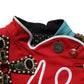 Dolce & Gabbana Multicolor Asymmetrical Ornate Jewel Cropped Jacket