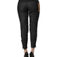 PLEIN SUD Black Cotton Mid Waist Skinny Denim Jeans