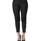 PLEIN SUD Black Cotton Mid Waist Skinny Denim Jeans