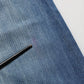 PINKO Blue Washed High Waist Wide Leg Denim Cotton Stretch Jeans