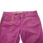 Alviero Martini Prima Classe Purple Cotton Slim Fit Denim Trouser Jeans