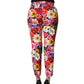 Dolce & Gabbana Multicolor Floral Print Tapered Trouser Pants
