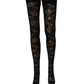 Dolce & Gabbana Black Floral Lace Thigh High Stockings Socks
