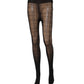 Dolce & Gabbana Black Nylon Tartan Pattern Tights Stockings Socks