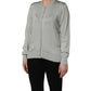 Dolce & Gabbana Green Button Down Silk Long Sleeve Cardigan Sweater