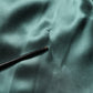 Dolce & Gabbana Dark Green Silk Satin Blouse Neck Tie Top