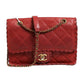 Chanel Mini Flap Bag Lambskin Braided Calfskin Gold Tone Metal