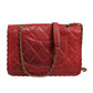 Chanel Mini Flap Bag Lambskin Braided Calfskin Gold Tone Metal