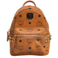 MCM Stark Mini Backpack in Visetos Cognac