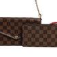 Louis Vuitton Damier Ebene Pochette Felice Chain Wallet