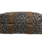 Saint Laurent Green and Brown Pattern Canvas Duffel Bag