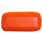 Fendi Orange Leather and Shearling Mini Peekaboo Top Handle Bag