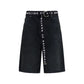Balenciaga Black Cotton Bermuda Shorts