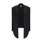 Calvin Klein Black Viscose Full-Length Jacket