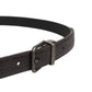 Dolce & Gabbana Brown Calf Leather Vintage Style Silver Buckle Belt