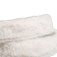 Dolce & Gabbana White Fleece Silver DG Logo Metal Buckle Belt