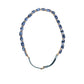 Dolce & Gabbana Blue Leather Crystal Chain Embellished Belt