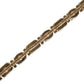 Dolce & Gabbana Blue Leather Crystal Chain Embellished Belt