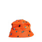 Dolce & Gabbana Orange Crystal Embellished Bucket Fisherman Cap Hat