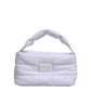 Dolce & Gabbana White Logo Plaque Polyester Quilted Shoulder Borse Bag
