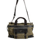 Dolce & Gabbana Military Green Two Tone Tote Duffel Shoulder Borse Bag