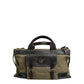 Dolce & Gabbana Military Green Two Tone Tote Duffel Shoulder Borse Bag