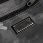 Dolce & Gabbana Black Nylon Brass Plate Camouflage Waist Fanny Pack Bag