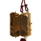 Dolce & Gabbana Pink Exotic Leather Mini Mirror Tassel Makeup Bag