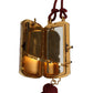 Dolce & Gabbana Pink Exotic Leather Mini Mirror Tassel Makeup Bag