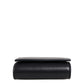 Dolce & Gabbana Black Calfskin Leather Logo Print Bifold CoinPurse Wallet