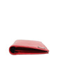 Dolce & Gabbana Red Dauphine Leather ID Men Card Holder Bifold Wallet