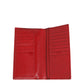 Dolce & Gabbana Red Dauphine Leather ID Men Card Holder Bifold Wallet