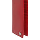 Dolce & Gabbana Red Dauphine Leather ID Men Card Holder Bifold Wallet