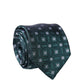 Dolce & Gabbana Dark Green Patterned Silk Adjustable Men Necktie Tie