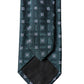 Dolce & Gabbana Dark Green Patterned Silk Adjustable Men Necktie Tie