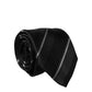 Dolce & Gabbana Black White Stripes 100% Silk Adjustable Men Necktie Tie
