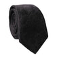 Dolce & Gabbana Black Solid 100% Silk Adjustable Men Tied Necktie Tie