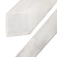 Dolce & Gabbana White Solid Silk Blend Adjustable Men Tied Necktie Tie