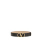 Valentino Garavani Black Calf Leather Bos Taurus Belt